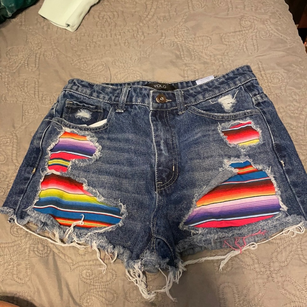 Jean Shorts with serepe details size S